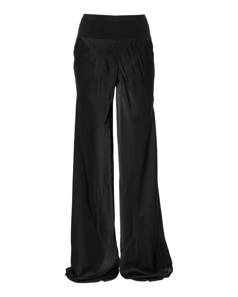 Rick Owens Weite Hose mit Kontrasteinsätzen - Schwarz Schwarz