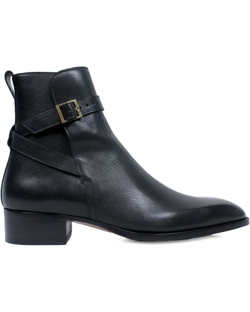 Tom Ford strap-detail ankle boots - Schwarz Schwarz