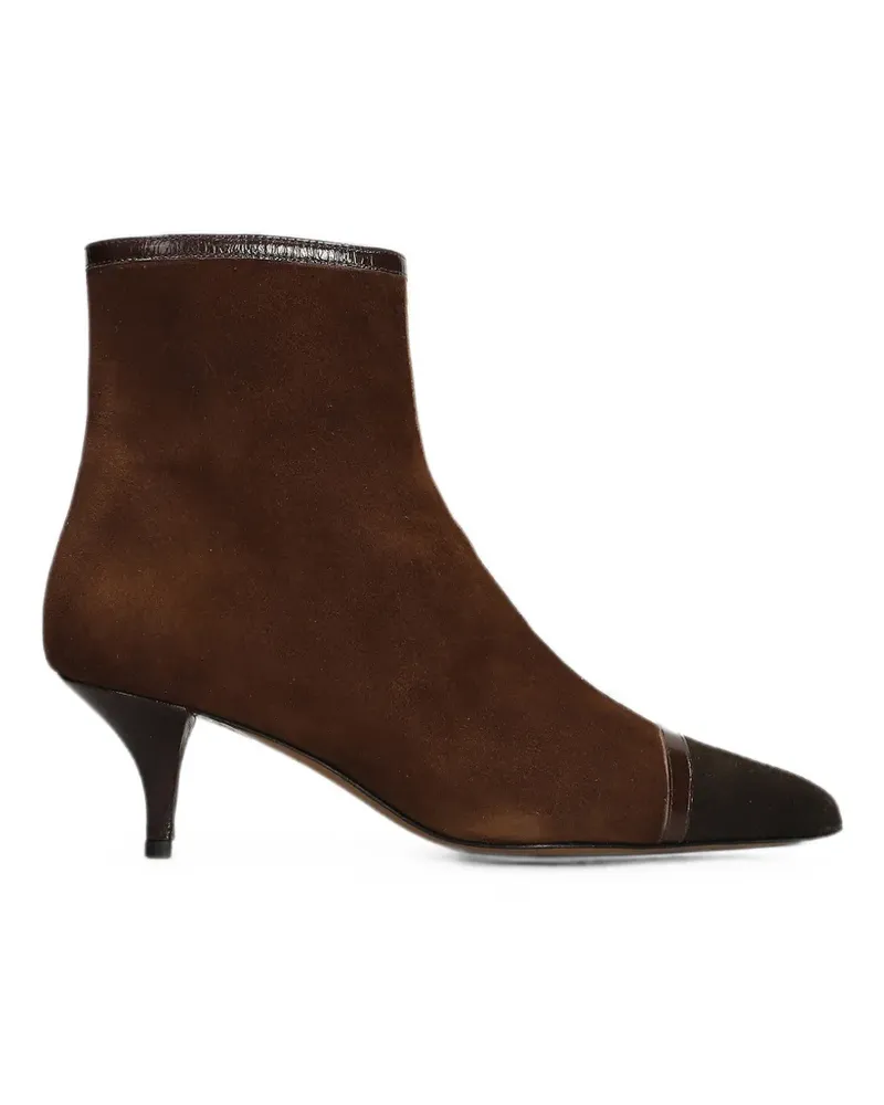 FESTA Milano Zweifarbige Serelit Stiefeletten mit spitzer Kappe - Braun Braun