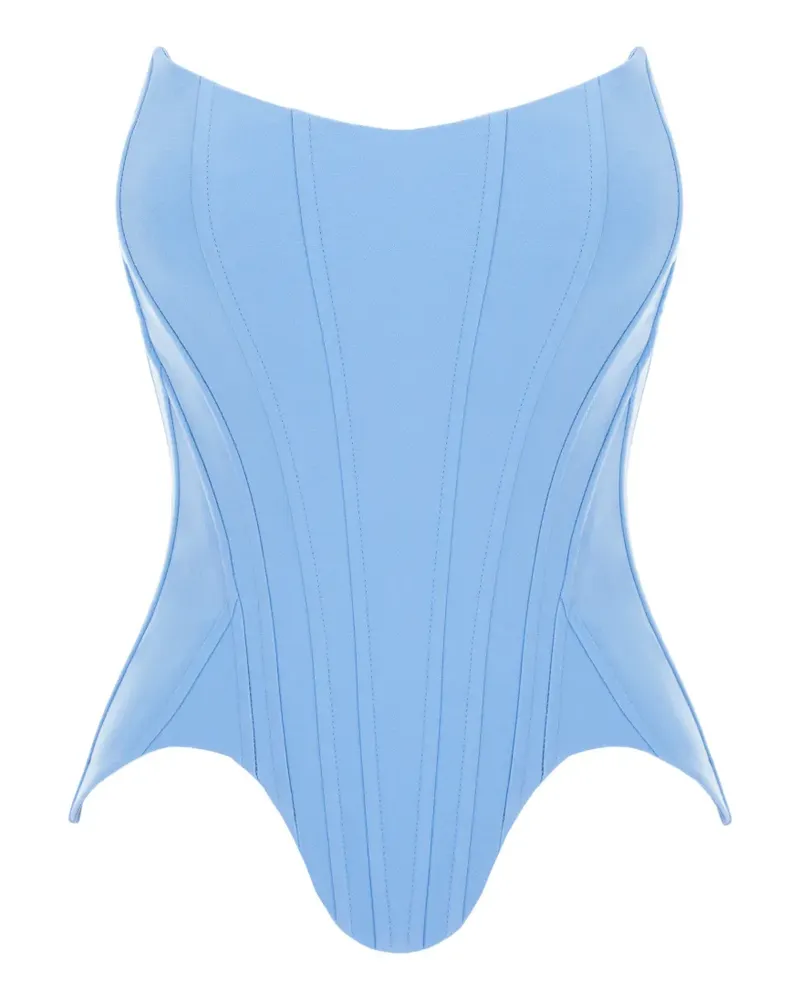 V:PM ATELIER Demi Corsage mit Einsätzen - Blau Blau