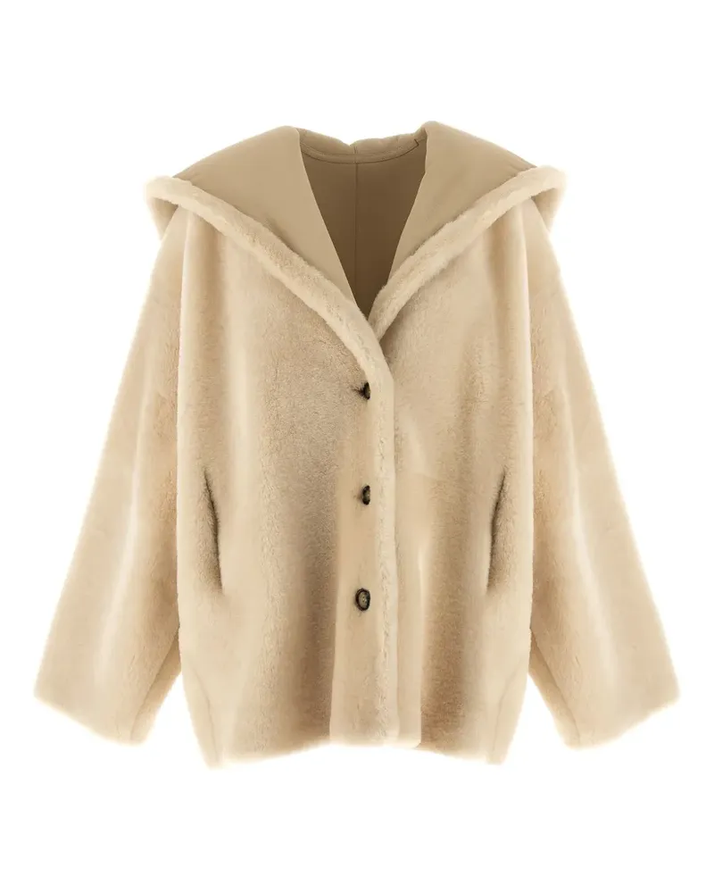 Alberta Ferretti Wendbare Kapuzenjacke - Nude Nude