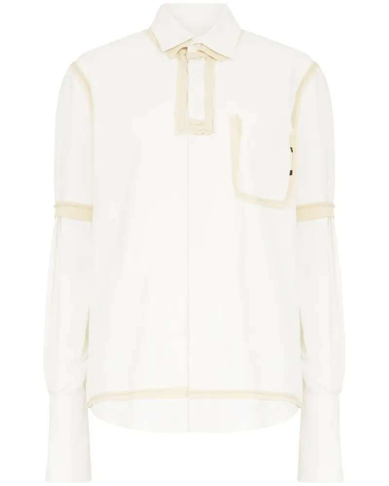 Maison Margiela Langärmeliges Hemd - Weiß Weiß