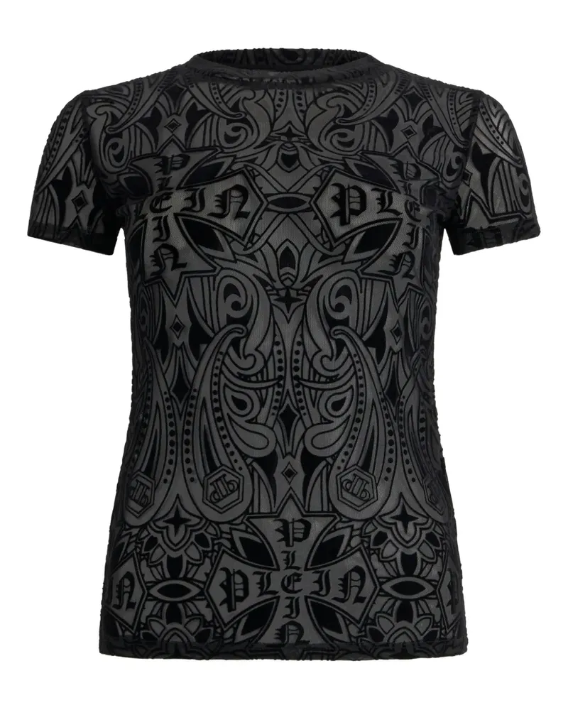 Philipp Plein T-Shirt mit Print - Schwarz Schwarz