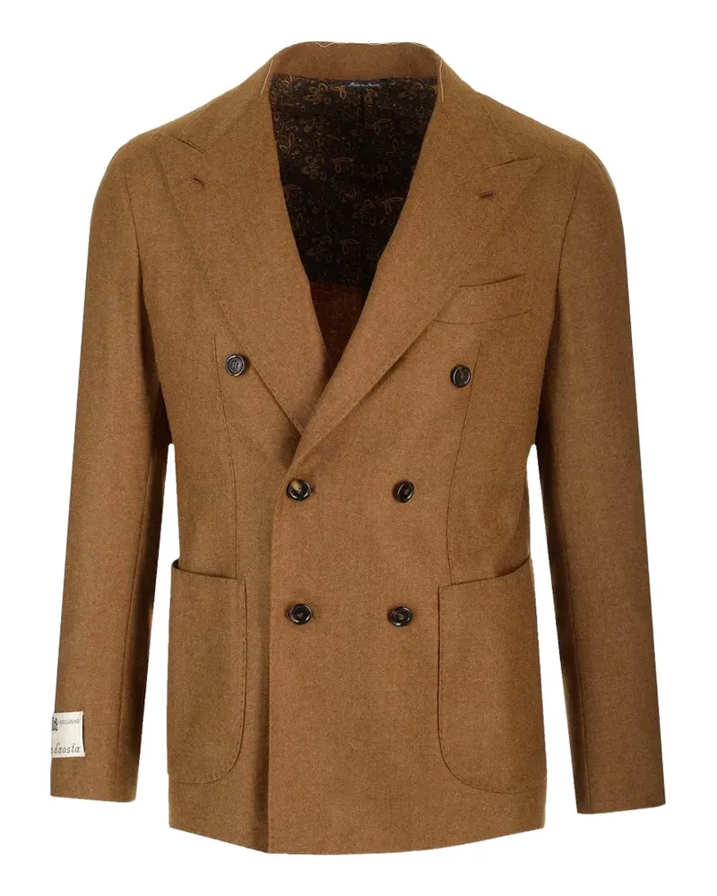 Al Duca D’Aosta 1902 double-breasted wool blazer - Braun Braun