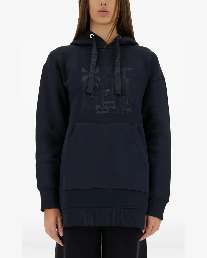 Max Mara Max Mara Hoodie mit Logo-Stickerei - Blau Blau
