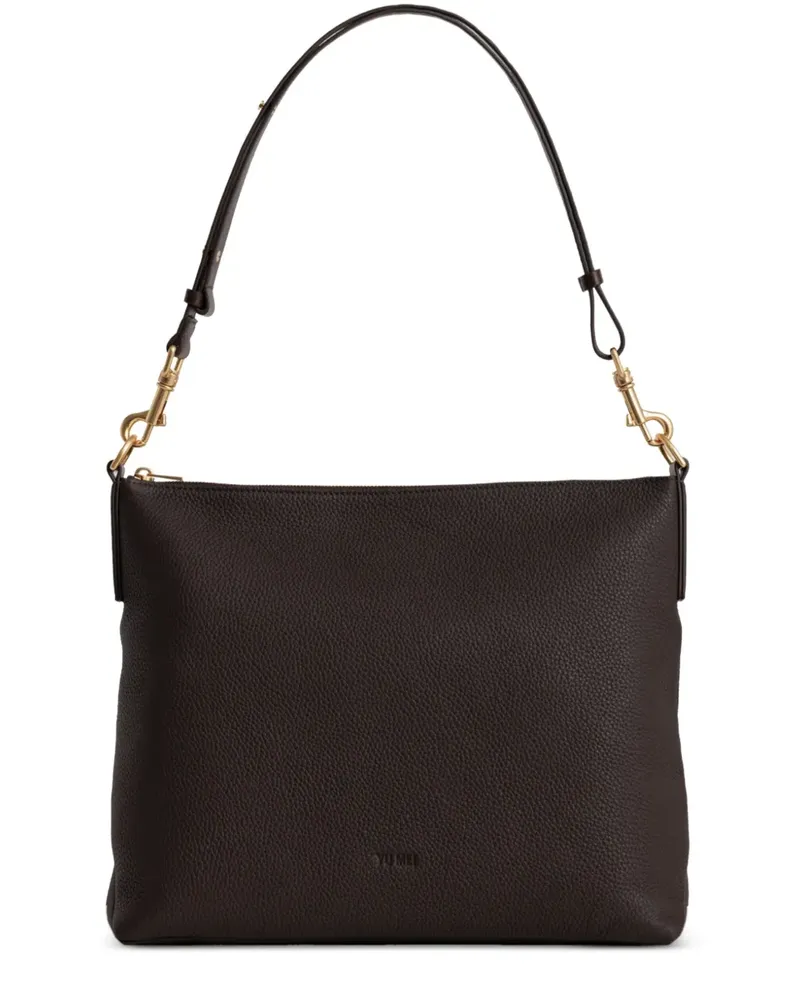 YU MEI Braidy Schultertasche mit verstellbarem Riemen - Braun Braun