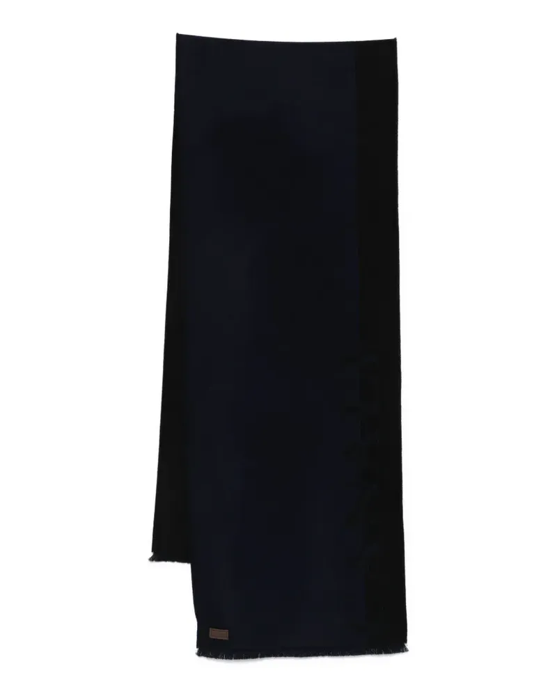 Canali fringed scarf - Blau Blau