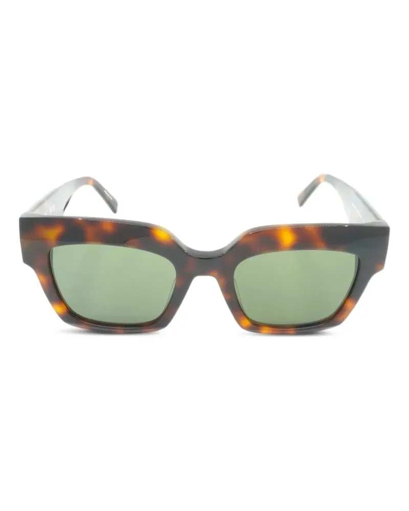 MCM Eckige Sonnenbrille in Schildpattoptik - Braun Braun