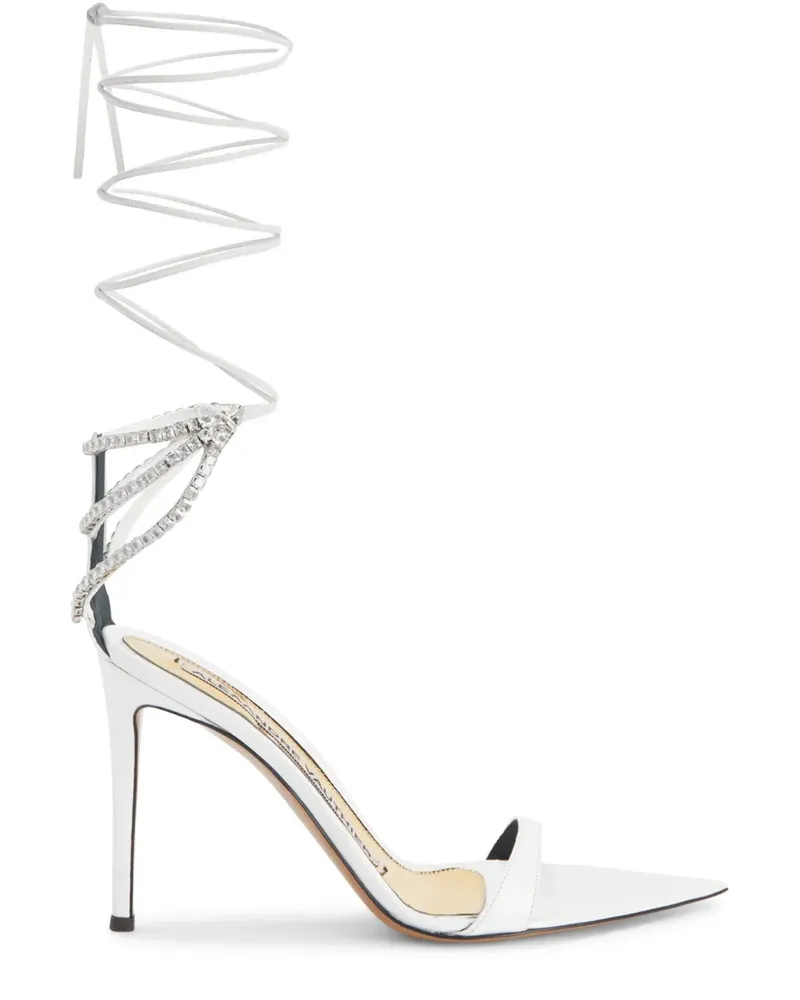 Alexandre Vauthier Sandalen mit Schnürung 111mm - Weiß Weiß