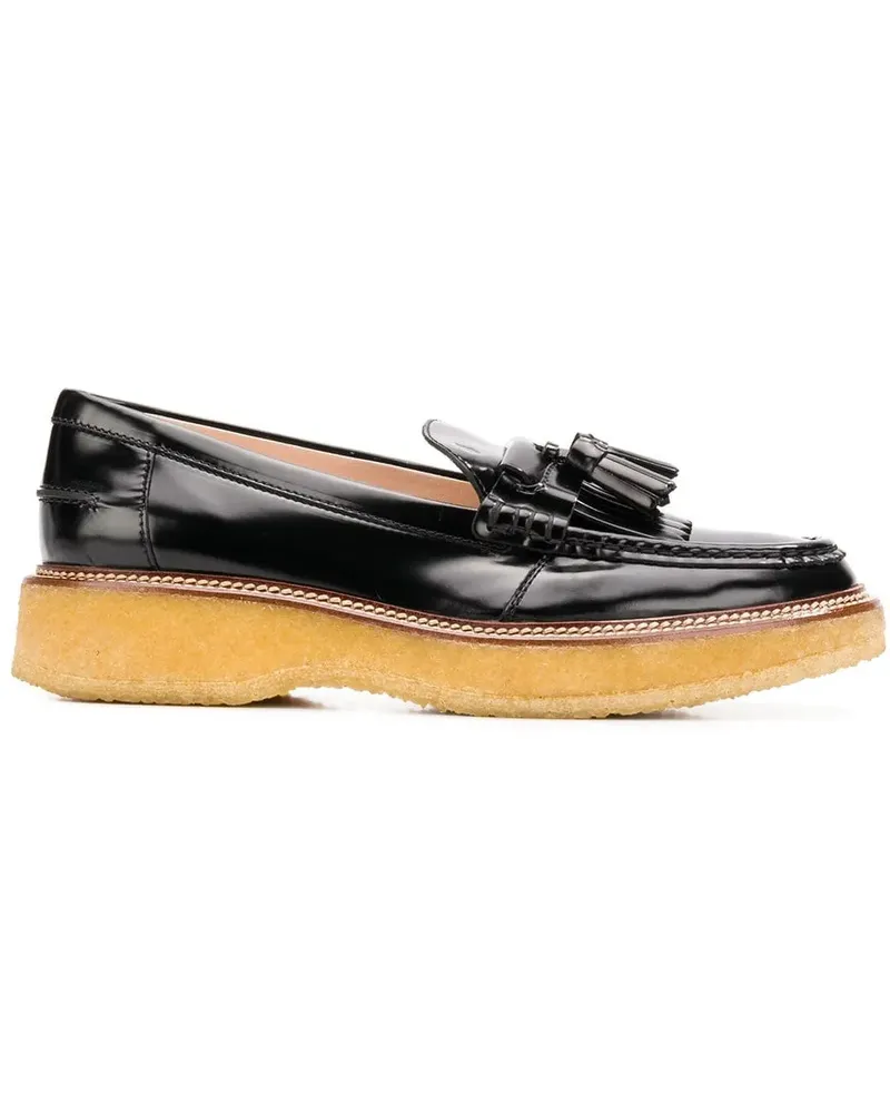 TOD'S Loafer mit Quasten - Schwarz Schwarz