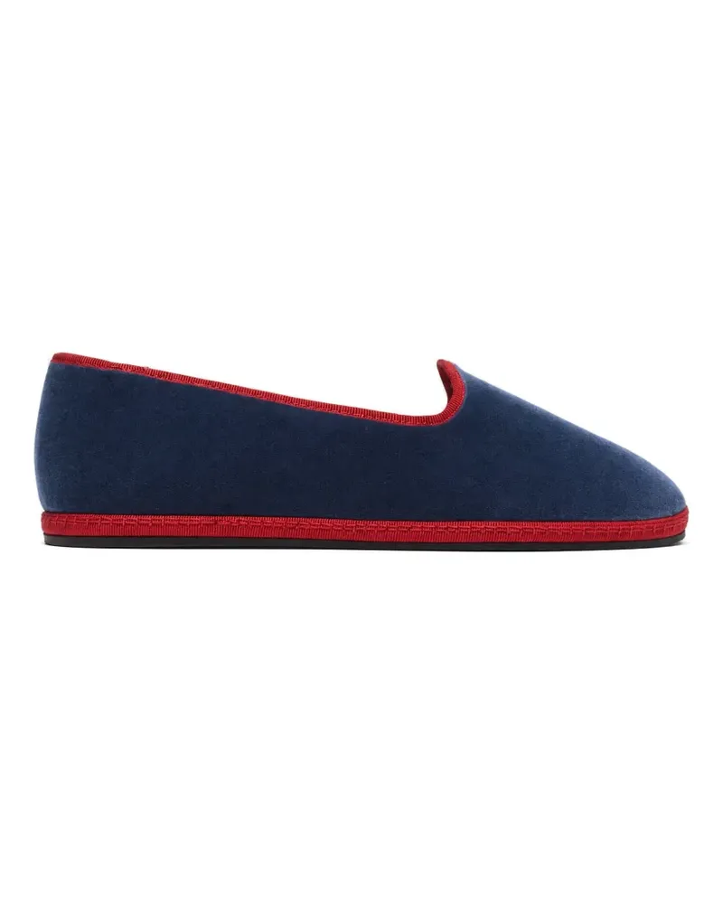 Scarosso William IV velvet slippers - Blau Blau