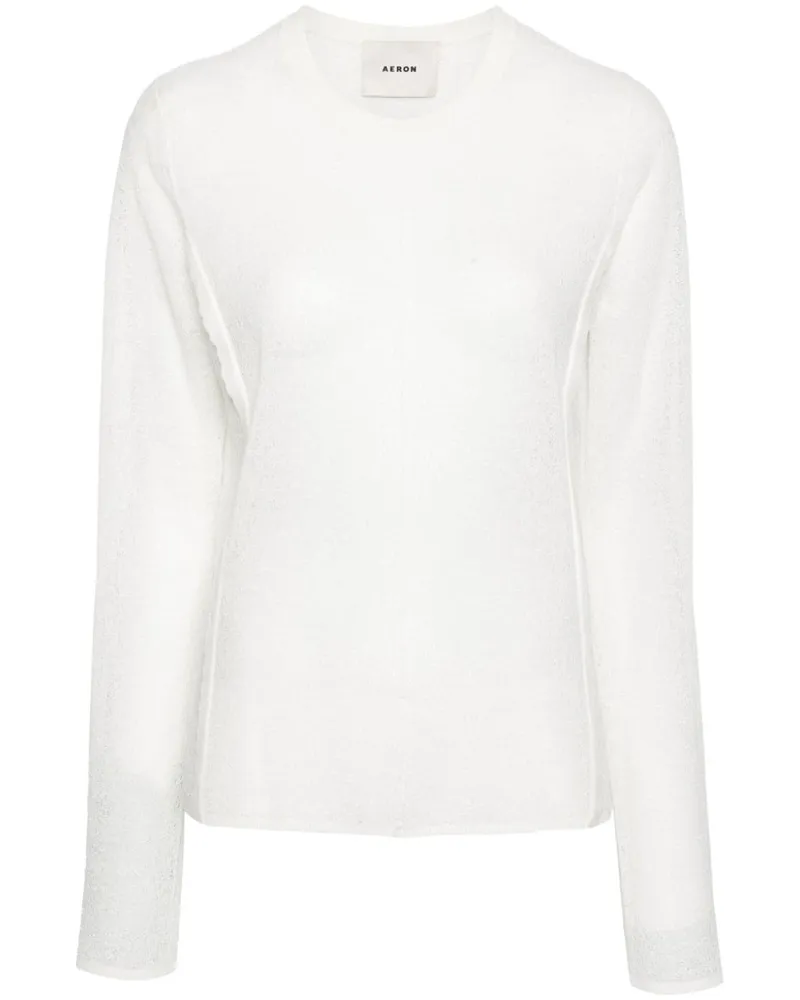 AERON Semi-transparenter Minnow Pullover White