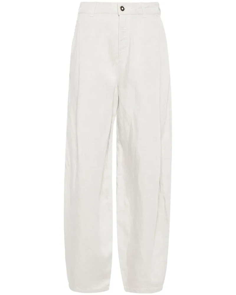 Emporio Armani Hose mit weitem Bein - Nude Nude
