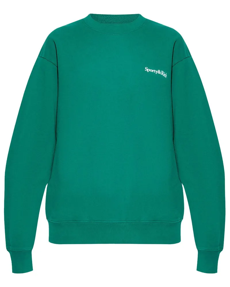 SPORTY & RICH Health is Wealth Sweatshirt - Grün Grün