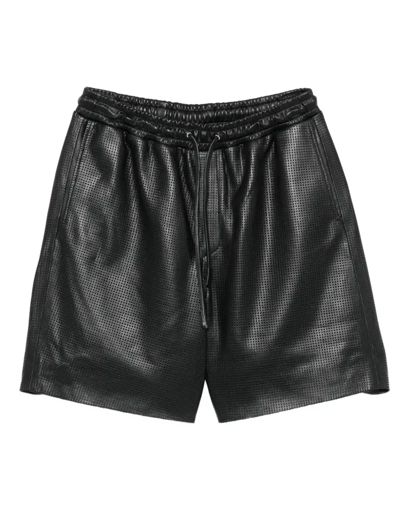 Arma Segelshorts aus Leder - Schwarz Schwarz