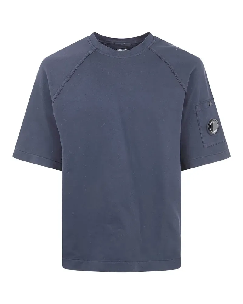 C.P. Company T-Shirt mit aufgesetzter Tasche - Blau Blau