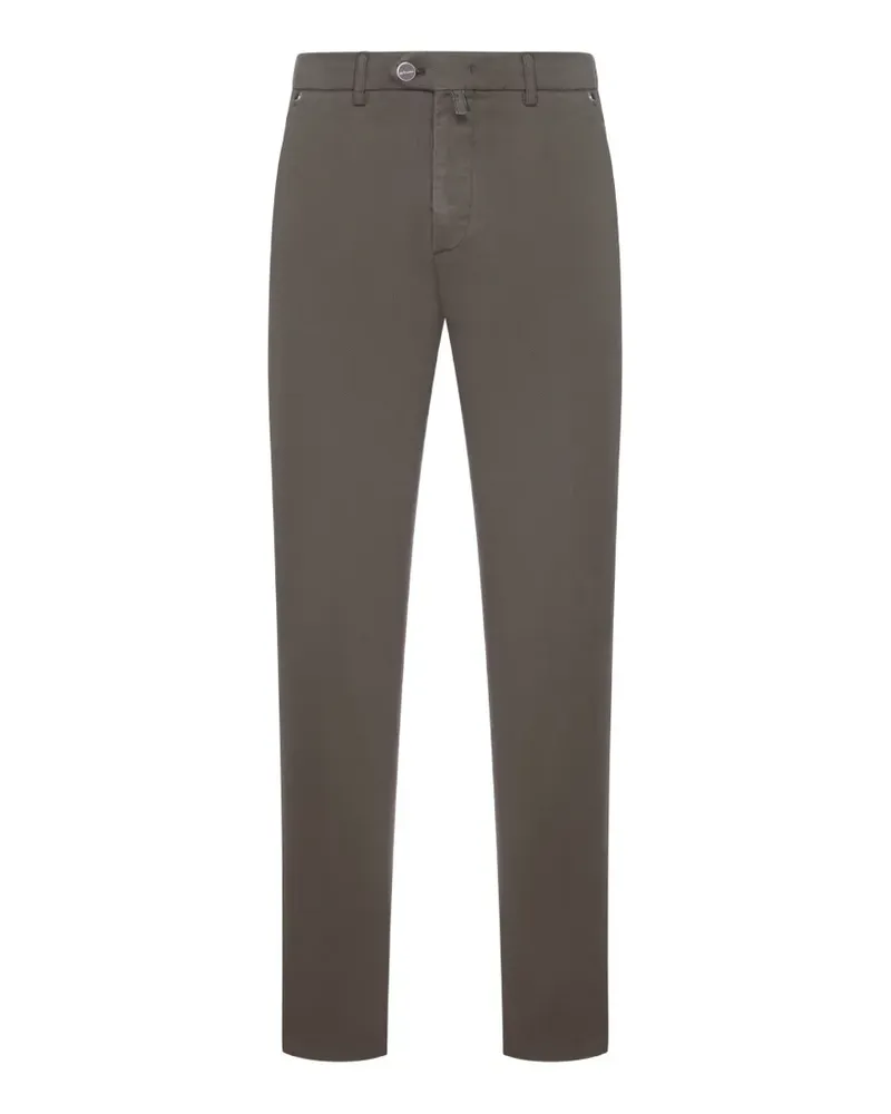 Kiton straight-leg cotton trousers - Braun Braun
