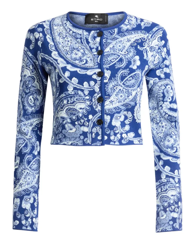 Etro Cardigan mit Paisleymuster - Blau Blau