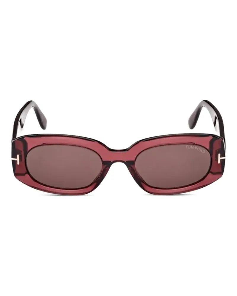 Tom Ford Cielle Sonnenbrille mit ovalem Gestell - Rot Rot