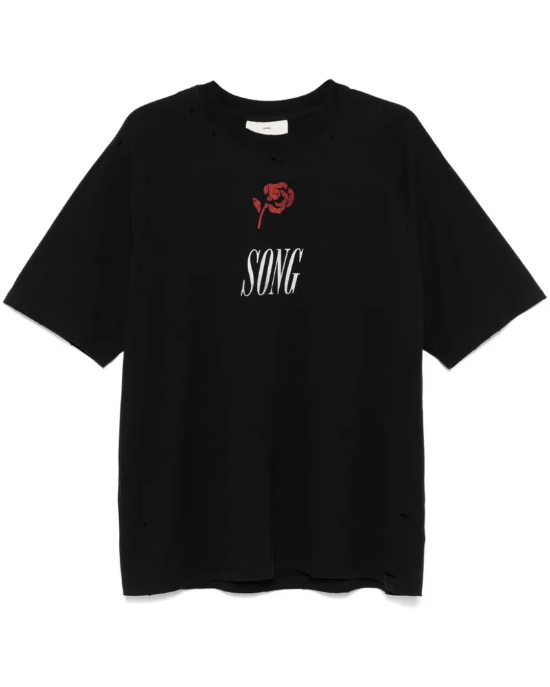 Song For The Mute T-Shirt mit Song-Print - Schwarz Schwarz