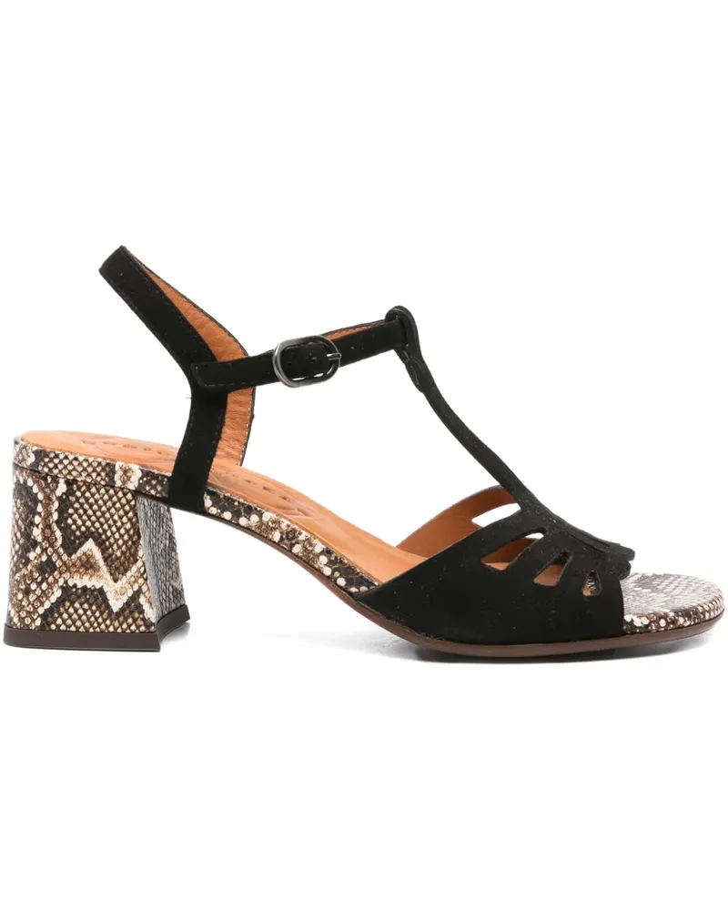 Chie Mihara Lareina Sandalen mit T-Riemen 60mm - Schwarz Schwarz