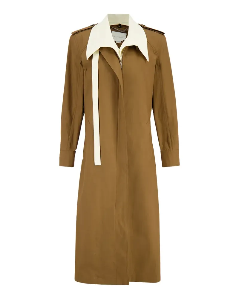 Stella McCartney double-layer washed-cotton trench coat - Braun Braun