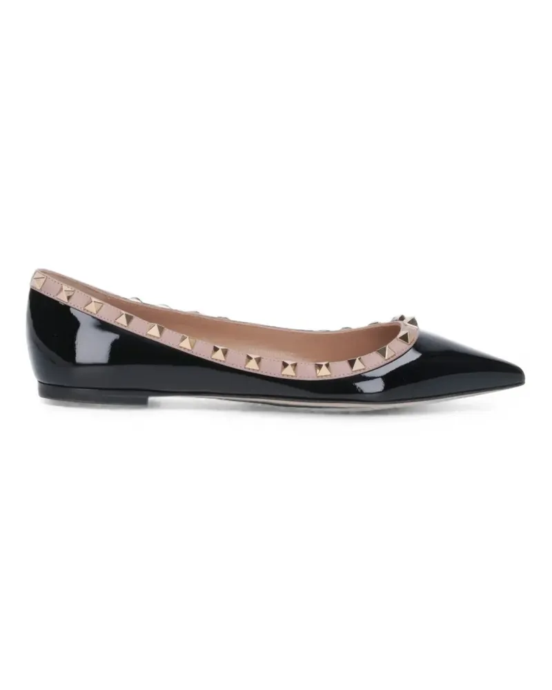 Valentino Garavani patent rockstud ballet flat - Schwarz Schwarz