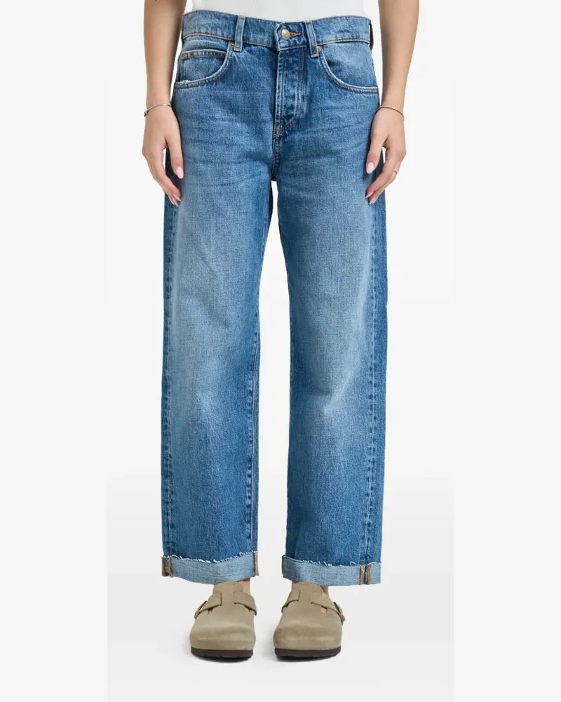 Roy Roger's frayed-hem jeans - Blau Blau