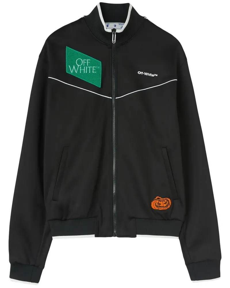 OFF-WHITE Sportjacke mit Logo-Stickerei - Schwarz Schwarz