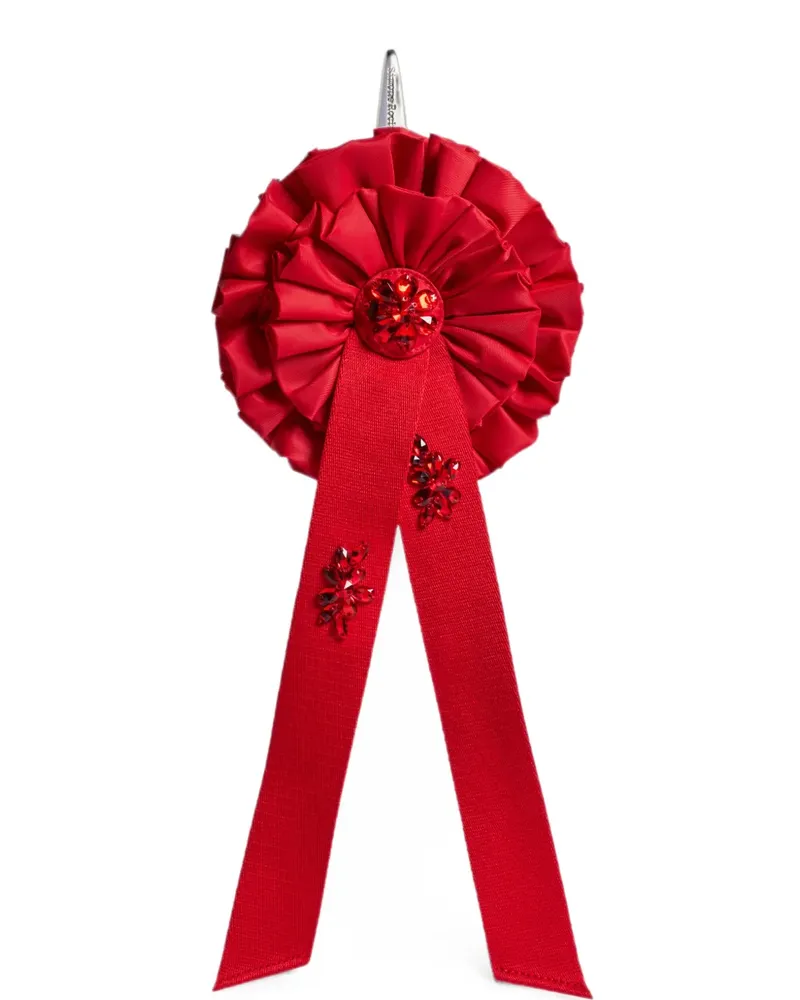 Simone Rocha Verziertes Portemonnaie in Rosettenform - Rot Rot
