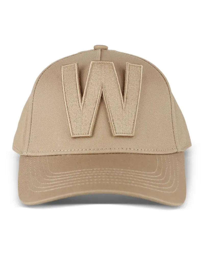 Walter van Beirendonck Baseballkappe mit W-Applikation - Braun Braun