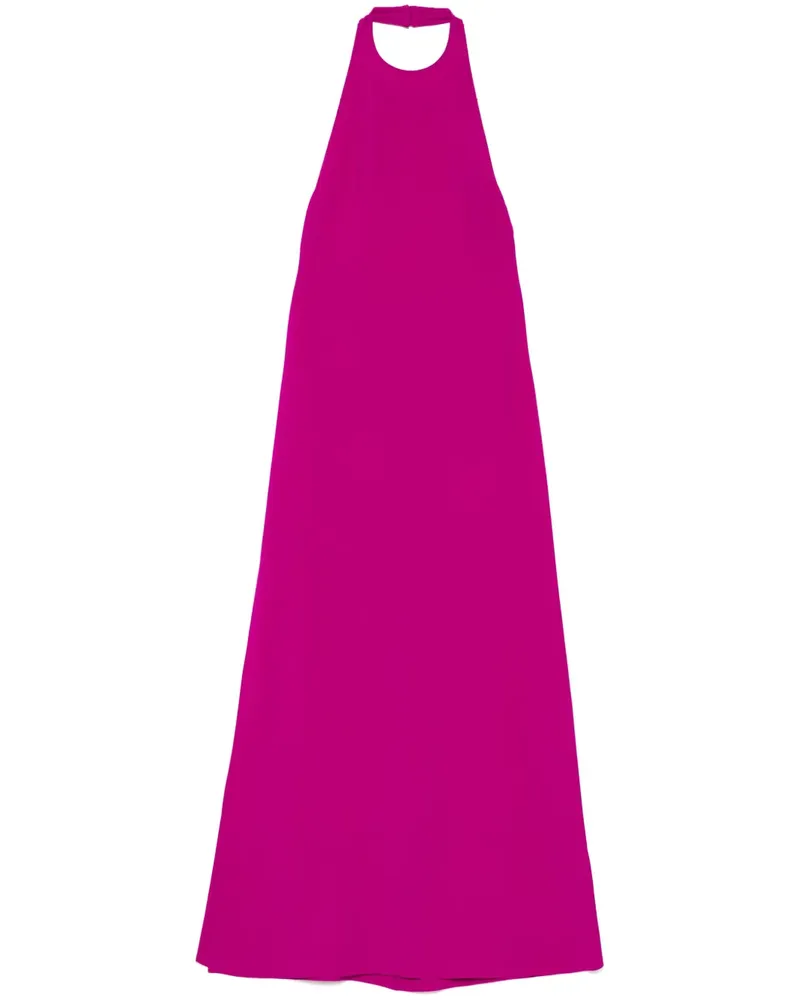 Amsale Italian Neckholder-Kleid aus Krepp - Violett Violett