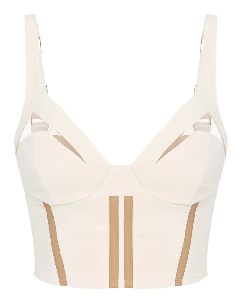 Elisabetta Franchi Oberteil mit Cut-Out - Nude Nude