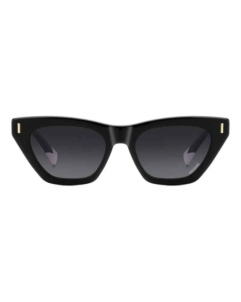 Missoni Sonnenbrille mit Cat-Eye-Gestell - Schwarz Schwarz