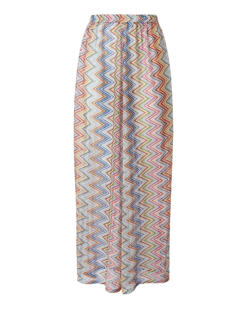 Missoni zigzag-knit trousers - Weiß Weiß