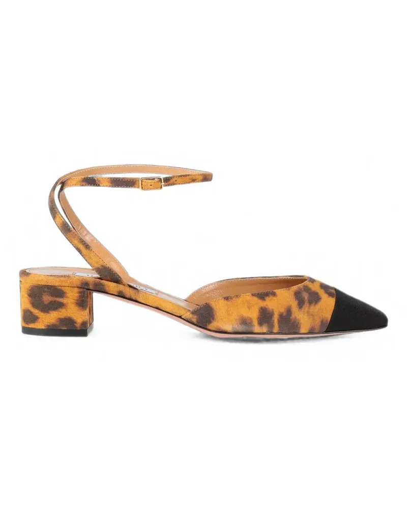 Aquazzura French Flirt leopard-print pumps - Braun Braun