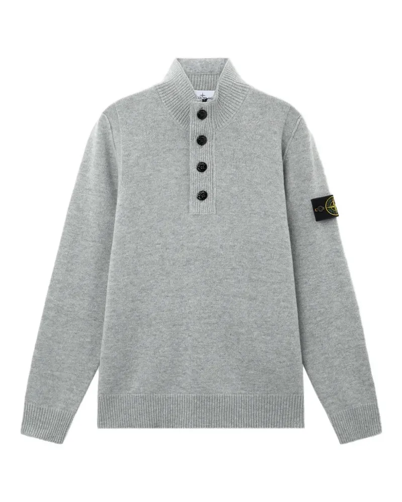 Stone Island 5100040 Pullover aus Lammwolle - Grau Grau