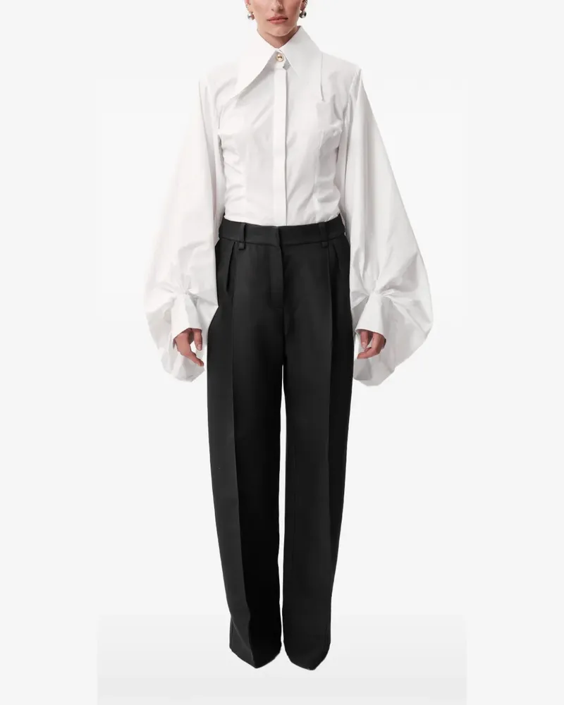 CONCEPTO Moon puff-sleeved shirt - Weiß Weiß