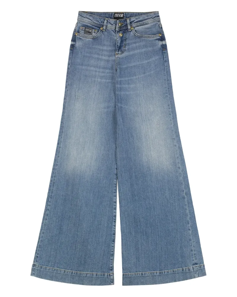 Versace Jeans Weite Jeans im Five-Pocket-Design - Blau Blau
