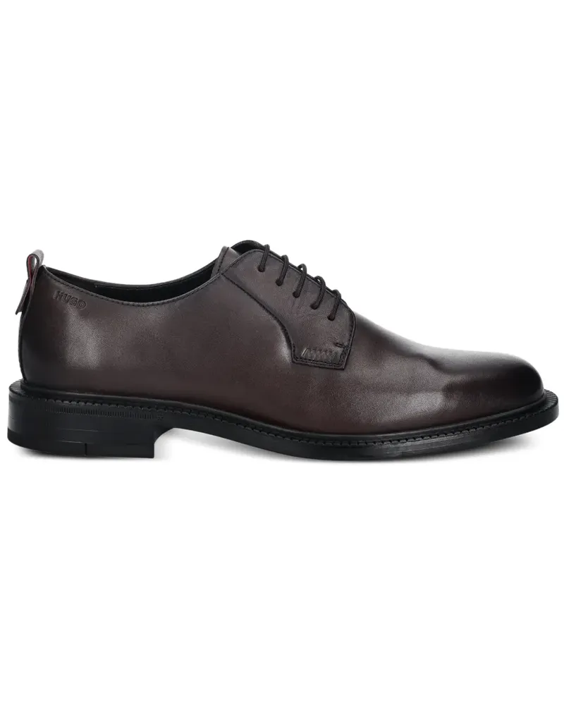 HUGO BOSS lace-up leather shoes - Braun Braun