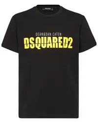 Dsquared2 T-Shirt mit Logo-Print Schwarz