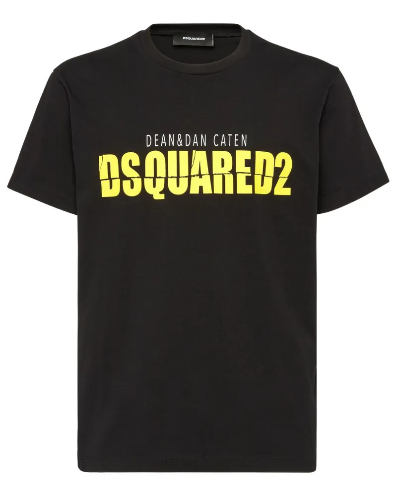 Dsquared2 T-Shirt mit Logo-Print - Schwarz Schwarz