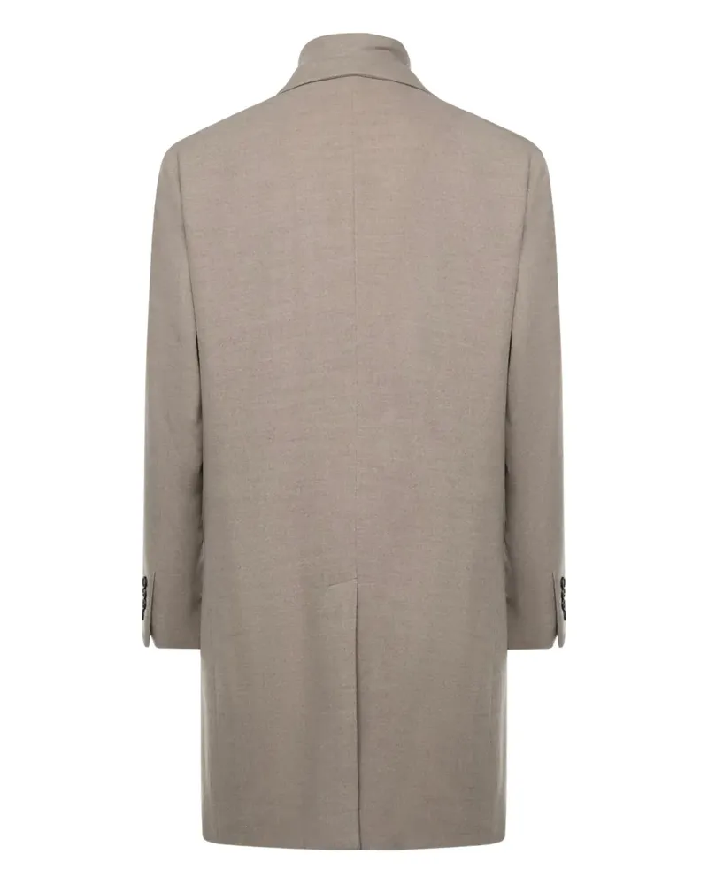 Eleventy zip single-breasted coat - Grau Grau