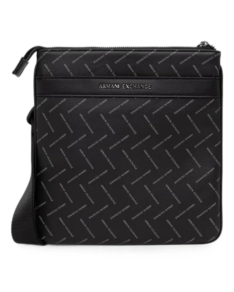 Armani Exchange logo-print belt bag - Schwarz Schwarz