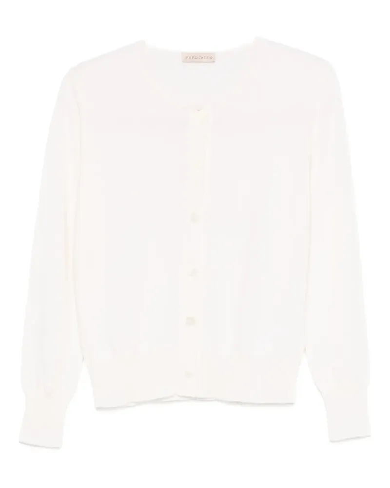 Purotatto Geknöpfter Cardigan - Nude Nude