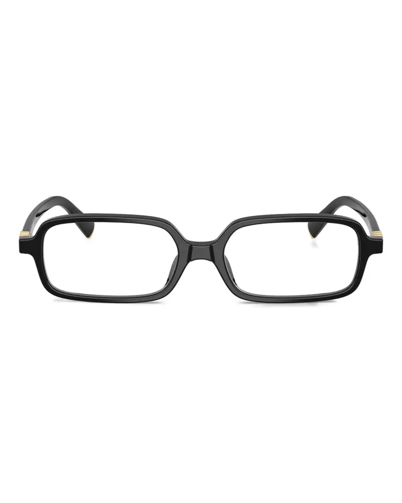 Miu Miu Brille mit eckigem Gestell - Schwarz Schwarz