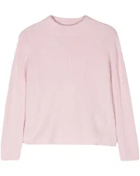 Emporio Armani Gerippter Strickpullover Rosa