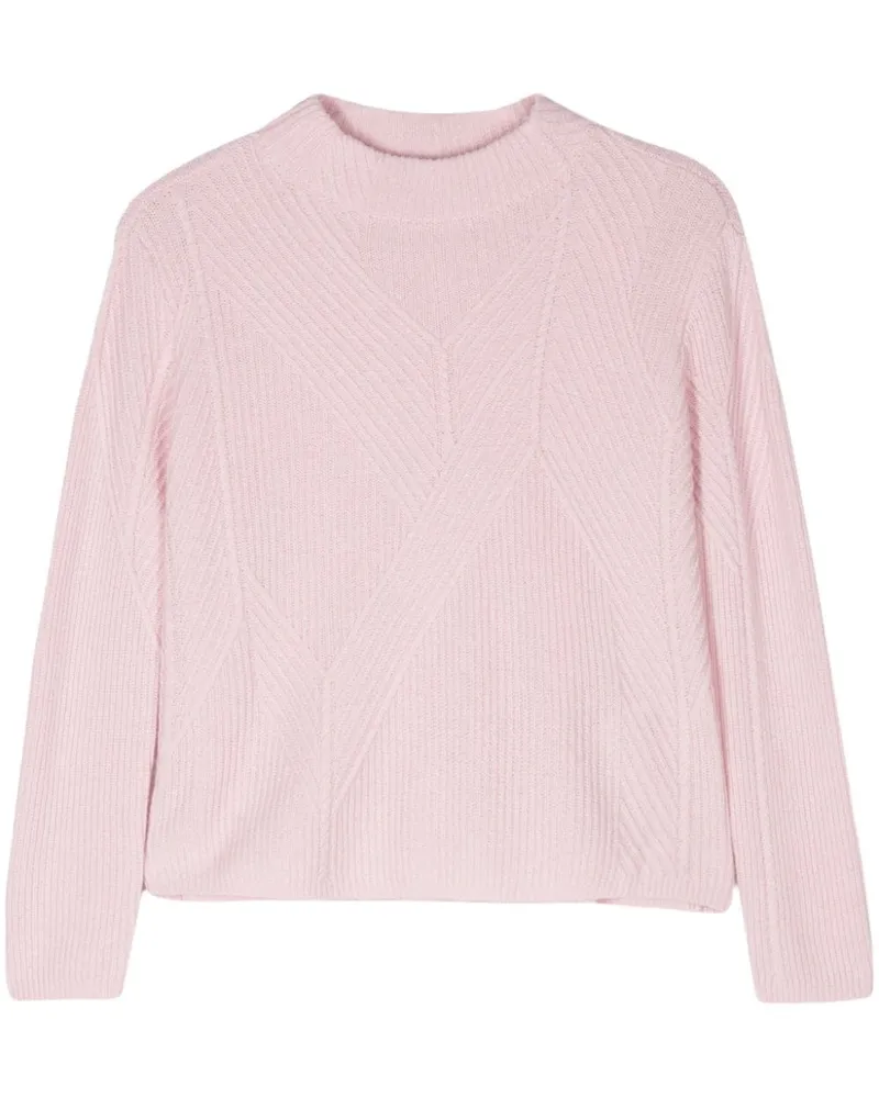 Emporio Armani Gerippter Strickpullover - Rosa Rosa