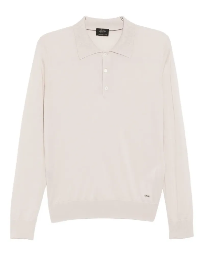 Brioni knitted polo shirt - Nude Nude