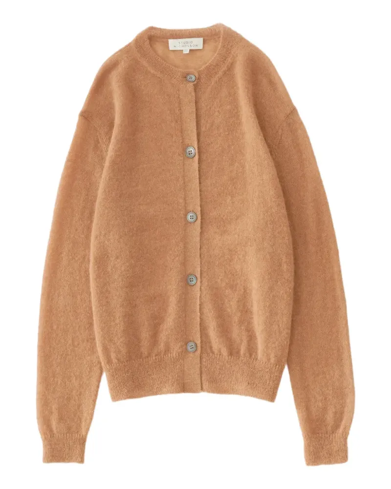 Studio Nicholson Callen Cardigan mit rundem Ausschnitt - Braun Braun